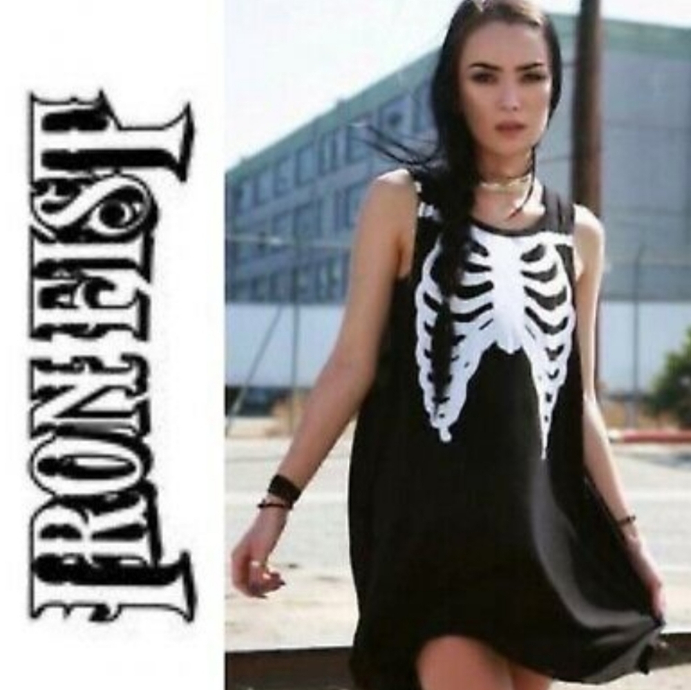 iron fist bone in trapeze dress